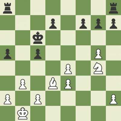 My immortal sacrifice game ending in a pawn checkmate