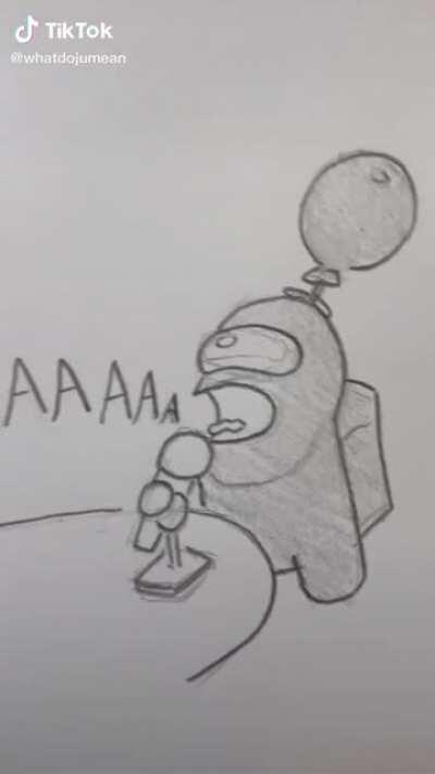 Aaaaaaamong us comic from Tik Tok