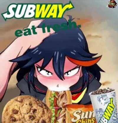 Subway - now with anime girl sucking on sandwich