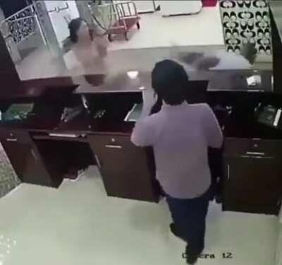 Woman abuser gets beat up