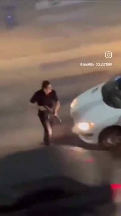 Hitting wrong car with a stick