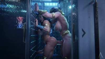 Wonder Woman and Big Barda - 