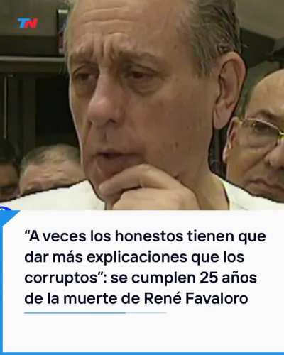 Hoy se cumplen 25 años de la muerte de René Favaloro