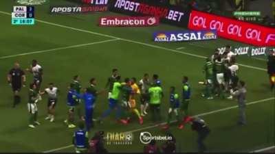 Estevao skill move sparks fight