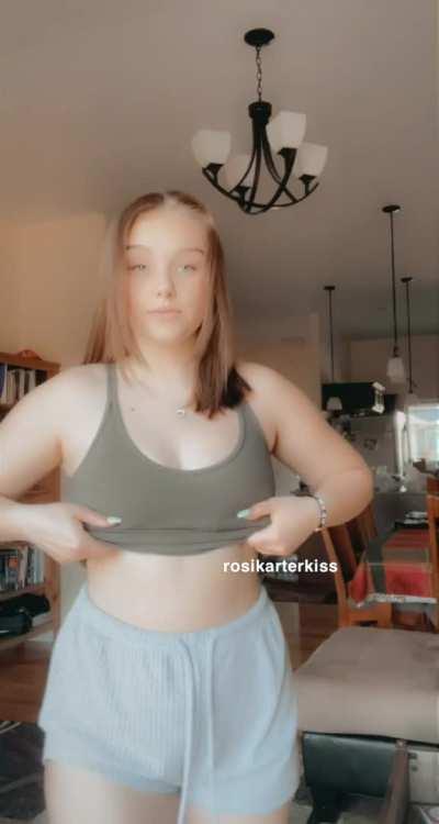 Tank tops are best without a bra!!