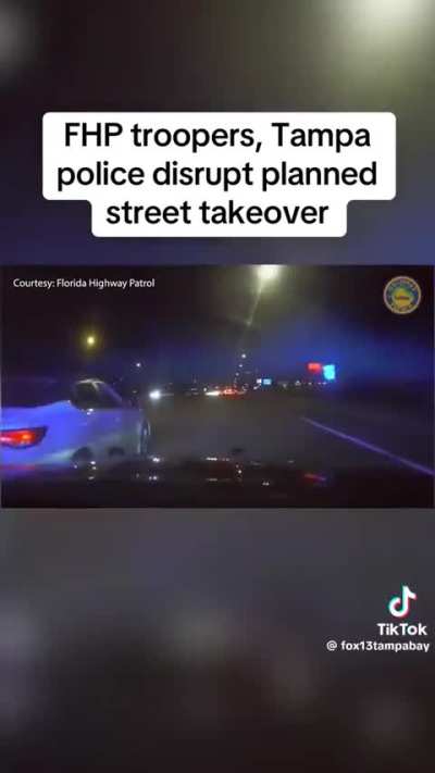 Florida Police finally stop a street takeover