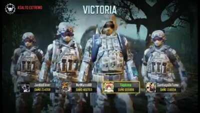 Seeing this old victory scene reminds me that I was playing for fun ... and not out of habit ... no desynchronization, no lag, no errors ... just fun ... it's so sad. #Fixourgame #BackZombiesMode