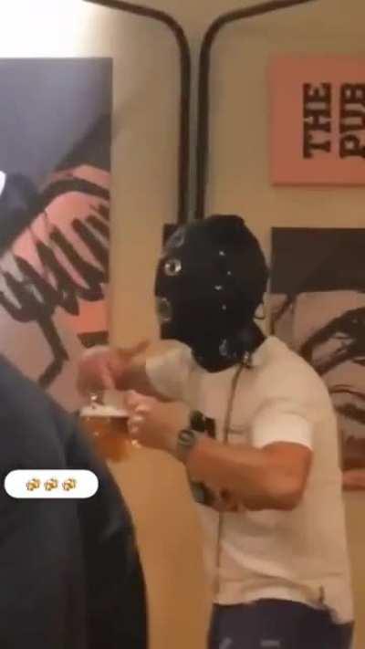 HMB while tasting my drink.