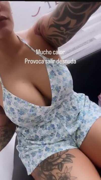 A quien no se le antoja andar desnuda con este calor?😂