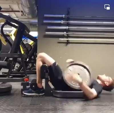 Let me hyperextend my joint opposite to its natural range of motion with weights on. What could go wrong?