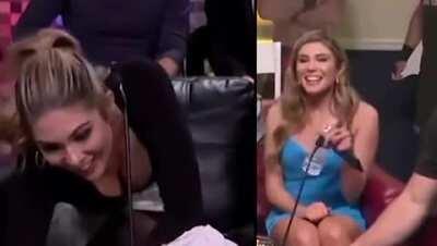 Cathy Kelley Downblouse And Upskirt combo | since she won't be on Watch Alongs anymore.