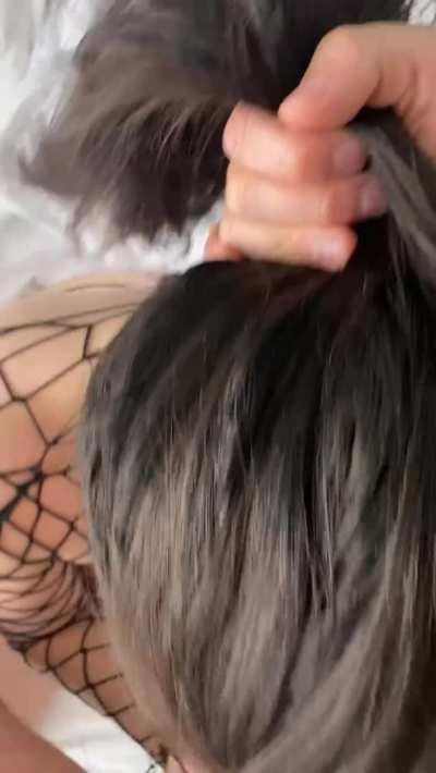 Choking on my favorite cock :)