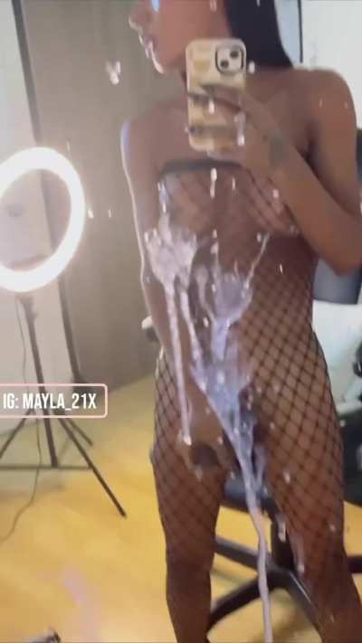 Reflecting pure pleasure in every drop! 💦✨