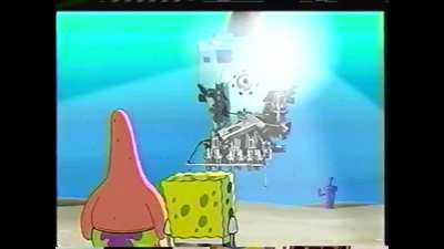 Carlos interviews SpongeBob and Patrick to promote The SpongeBob SquarePants Movie (2004)