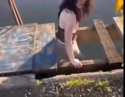 Showing her strength