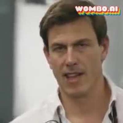 Toto the moment he drops the sandbags after testing.