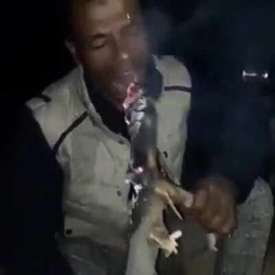 Reven comiendo su plato de cada día 😳