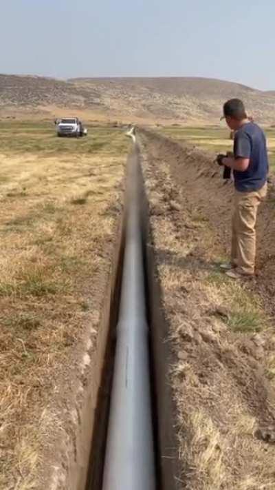 Укладка трубы