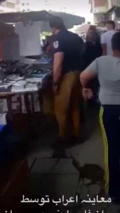 Walking down the street and grabbing everyone’s junk in an Arab country: