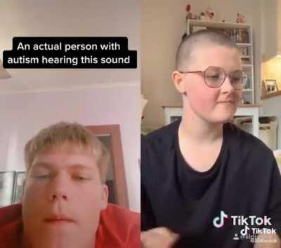Tik tok girl pretends to have autism for a video
