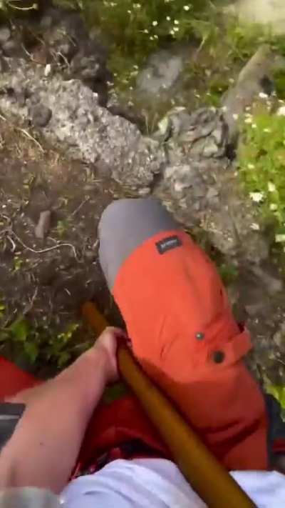 Jumping From Heights With A Stick