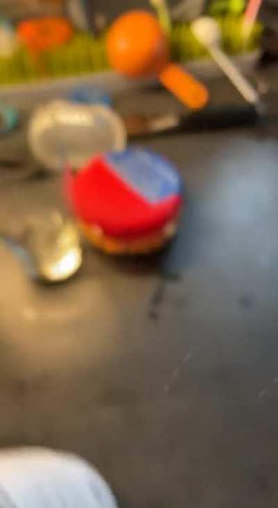 My sister and I send coffee creamer videos to each other. Here is the latest.