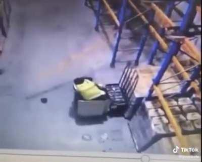 Safety first! Probably a broken skull