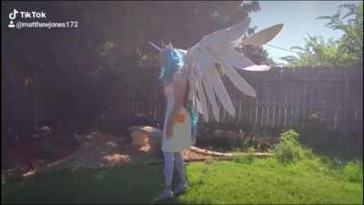 My 2020 virtual cosplay entry as Princesses Celestia