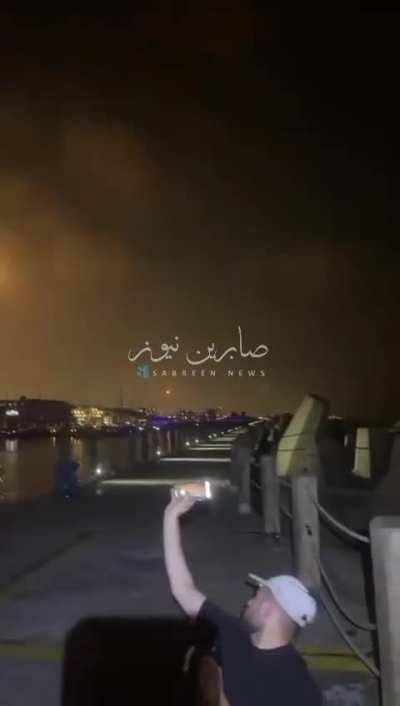 Iranaian BMs is hitting Tel aviv right now and the dome is intercepting...