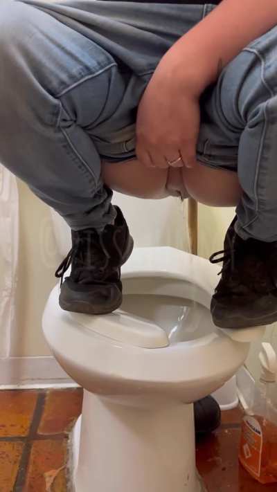 Wanna join me in the public toilet?