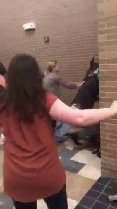 Fight at my school; teacher got fucked up