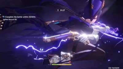 Rock Crab Dire Clear | C2R1 Clorinde Aggravate (No Hydro)