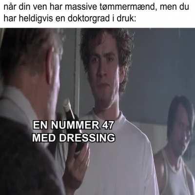 pizza-perskription med dressing