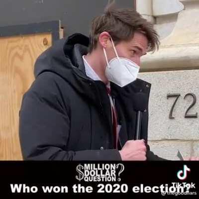 Who won the election? The correct answer wins you 1 million dollars!