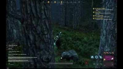 This is what happens when you accidently press E in your storage that is already past capacity while not being able to sell items in the trading post: Walk of Shame from CK to WW