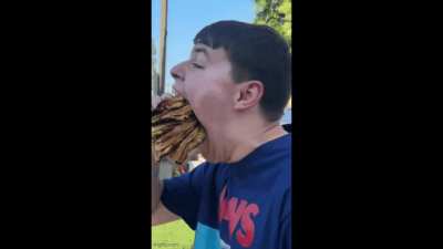 You know those burgers one sees 10 stacked high like a Dagwood Bumstead ...