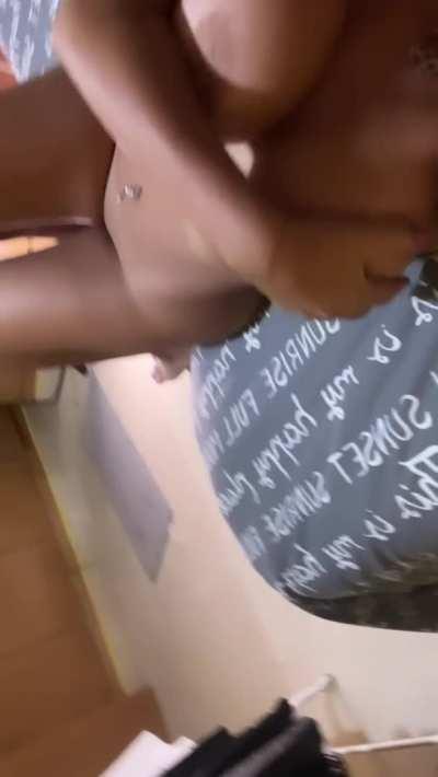 Still horny after morning shower