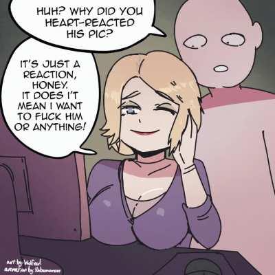 Silly hubby, I don't want to fuck anyone but you. (Nubiananan)