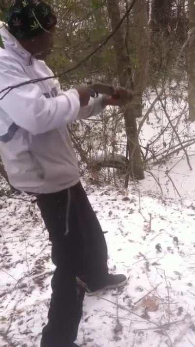 I told you, hip shoot that hoe.