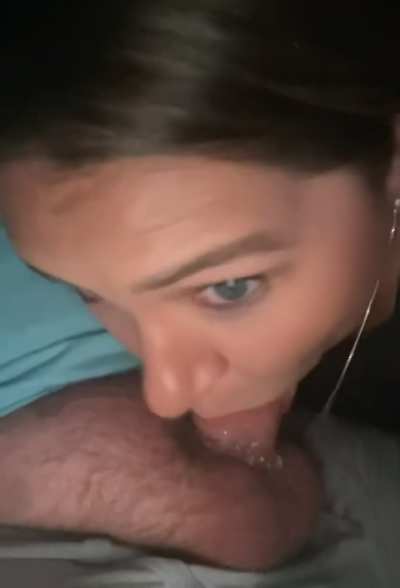 I always swallow in the car to keep from making a mess