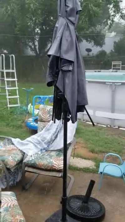 Heavy Rain in my Backyard (Houston, Tx)