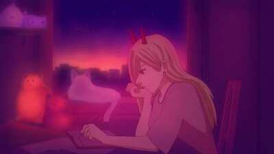 Study and chill with Power (lofi animation)