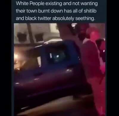 Soyboy can't comprehend the thought of people defending their community from looters