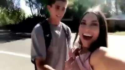 Taking Selfies With a Random Stranger on The Street