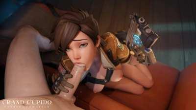 Your Dick is Under Arrest Tracer Blowjob [Overwatch] (GrandCupido)
