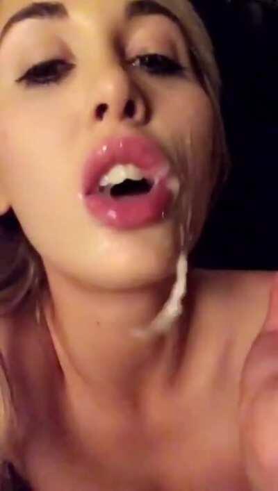 It’s pure facial fun when I get covered in a strangers cum [OC]