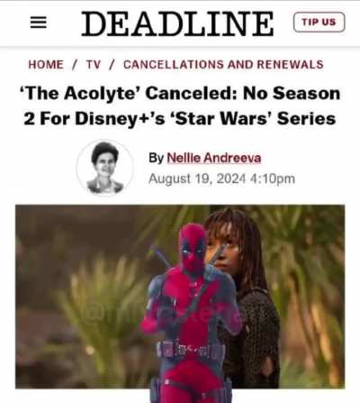 But we were told it was a smash hit... The power of one season..