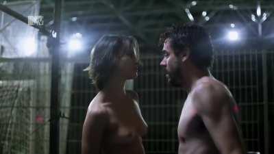 Bianca Comparato (of Netflix's 3%) seducing her teacher with her nice tits in brazilian series A Menina Sem Qualidades (2013)