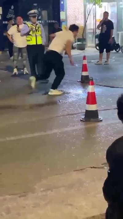 Peeing on the street