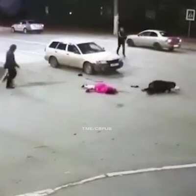 2 elderly women mowed down in the street D or V? or both?